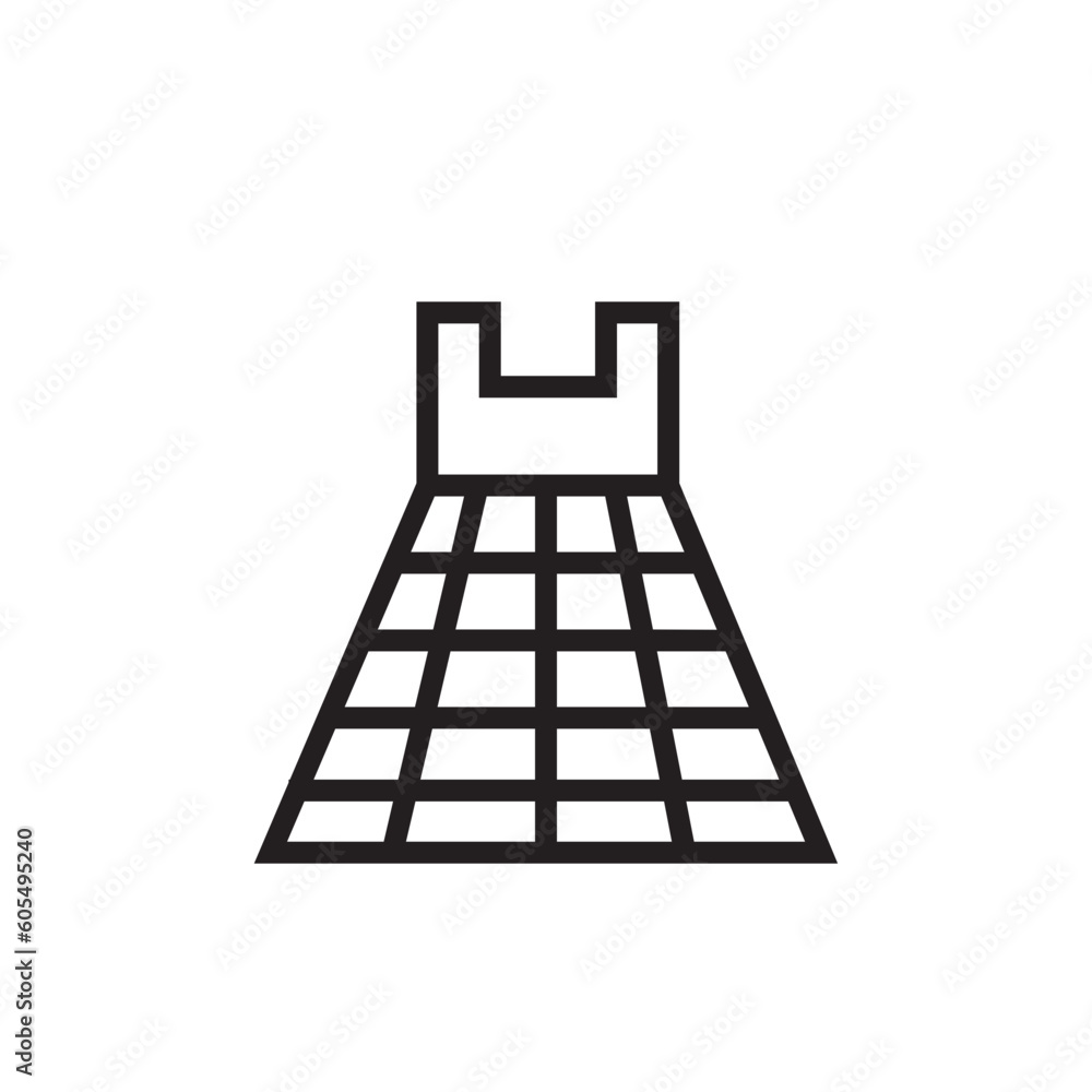 Dress Clothing Woman Outline Icon Dress Clothing Woman Outline Icon