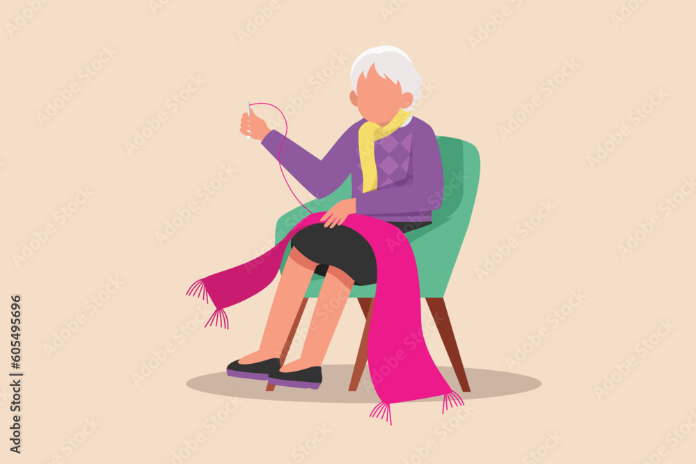 Happy Grandparent with children and grandchildren. Grandparents day concept. Flat vector illustration isolated. Happy Grandparent with children and grandchildren. Grandparents day concept. Flat vector illustration isolated.