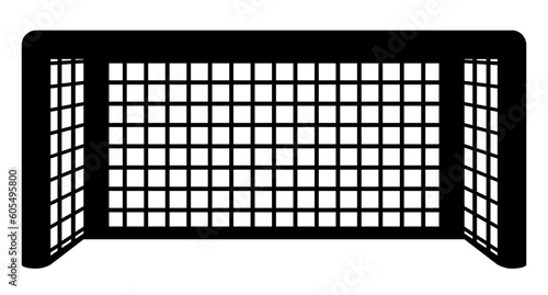 サッカーゴールのシルエット