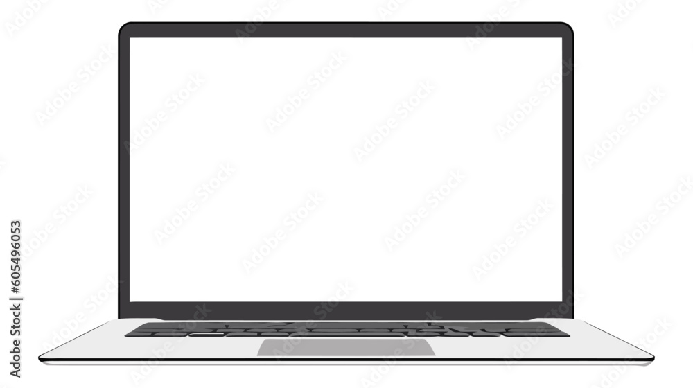 Laptop vector icon, logo, mockup isolated on white background. Laptop vector icon, logo, mockup isolated on white background.