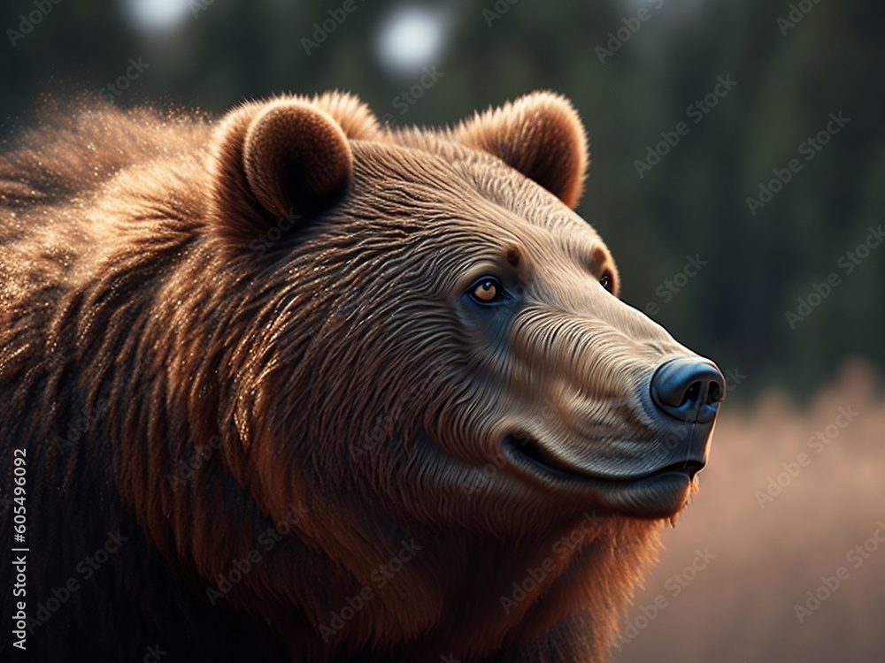 Fototapeta premium brown bear portrait