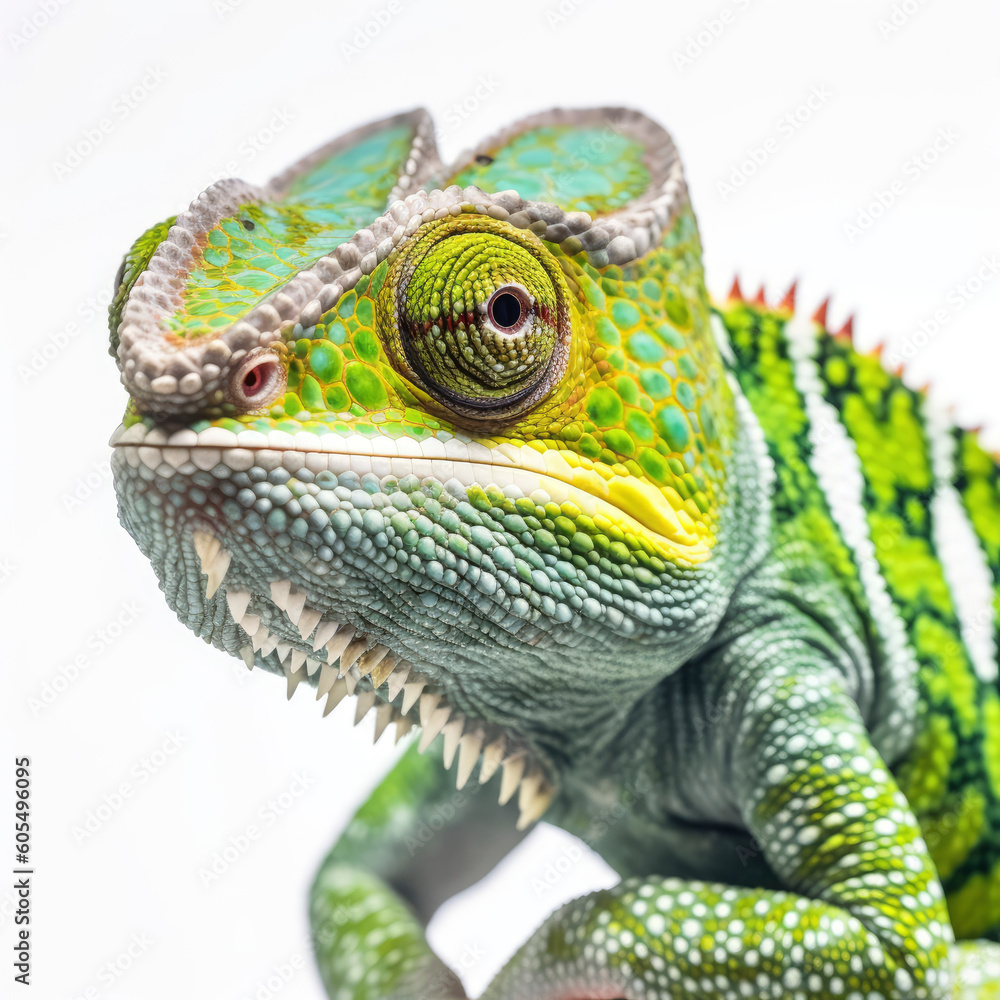 Obraz premium A beautiful colorful chameleon