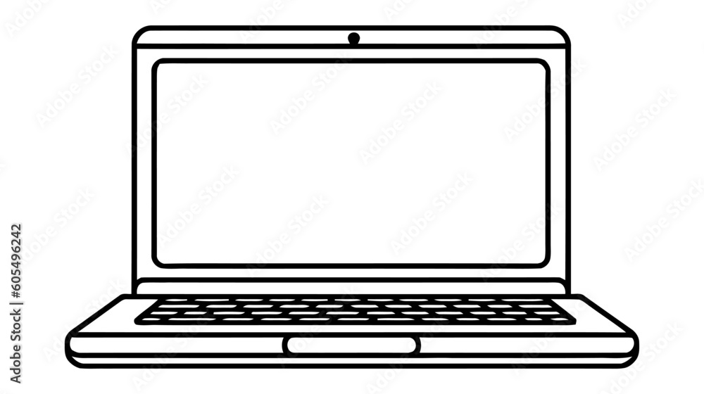 Laptop vector icon, logo, mockup isolated on white background. Laptop vector icon, logo, mockup isolated on white background.