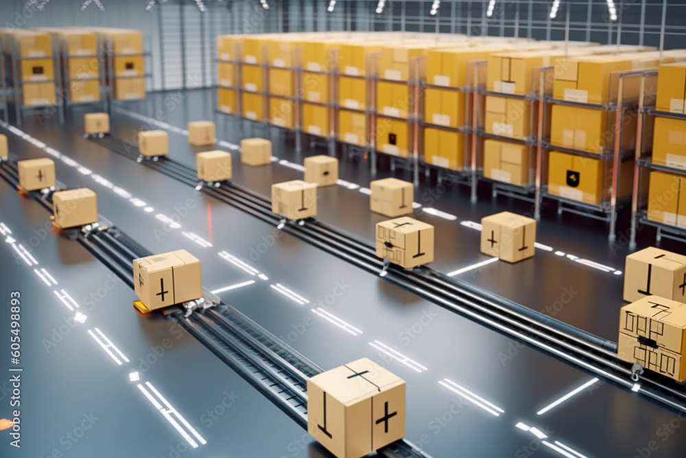 Logistics Warehouse automated Storage and packages retrieval systems