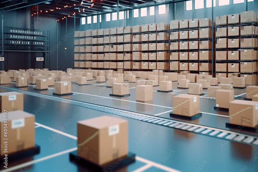 Logistics Warehouse automated Storage and packages retrieval systems