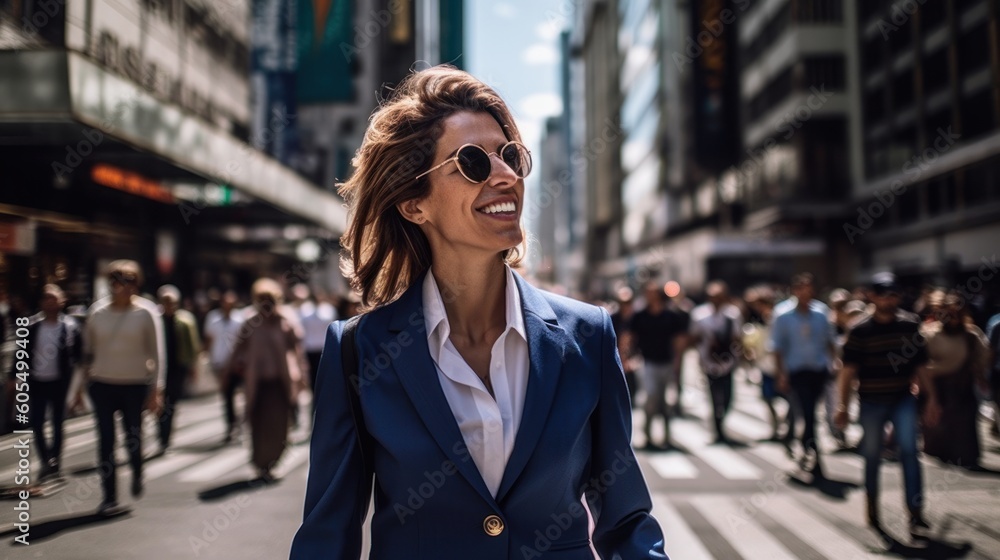 Brazilian Businesswoman: Embracing Confidence and Ambition on Avenida Paulista, generative ai