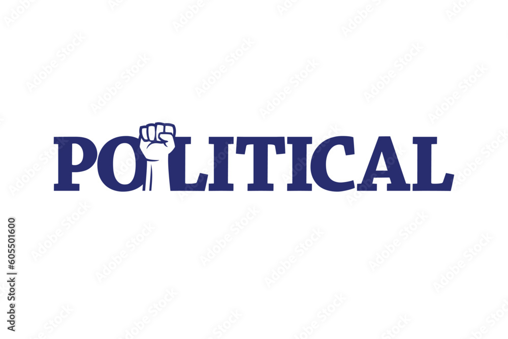 Typography of POLOTICAL word concept. Very suitable in various business purposes, also for icon, symbol and many more. Typography of POLOTICAL word concept. Very suitable in various business purposes, also for icon, symbol and many more.