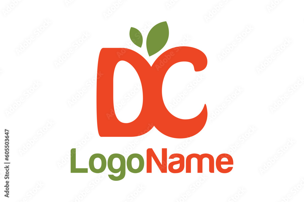 Letter DC and leaf concept. Very suitable for symbol, logo, company name, brand name, personal name, icon and many more. Letter DC and leaf concept. Very suitable for symbol, logo, company name, brand name, personal name, icon and many more.