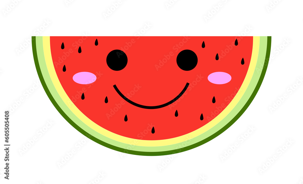 かわいいスイカ イラスト素材 かわいいスイカ イラスト素材