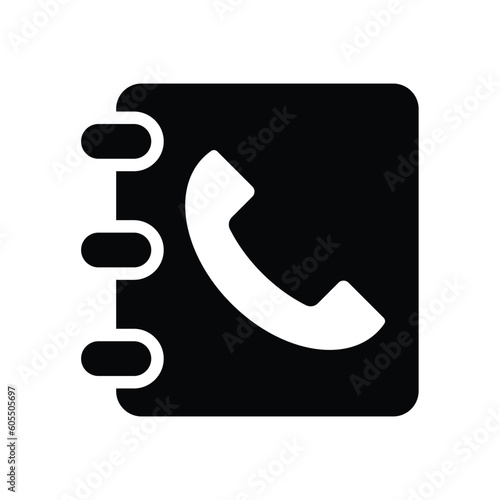 mobile phone book icon vector