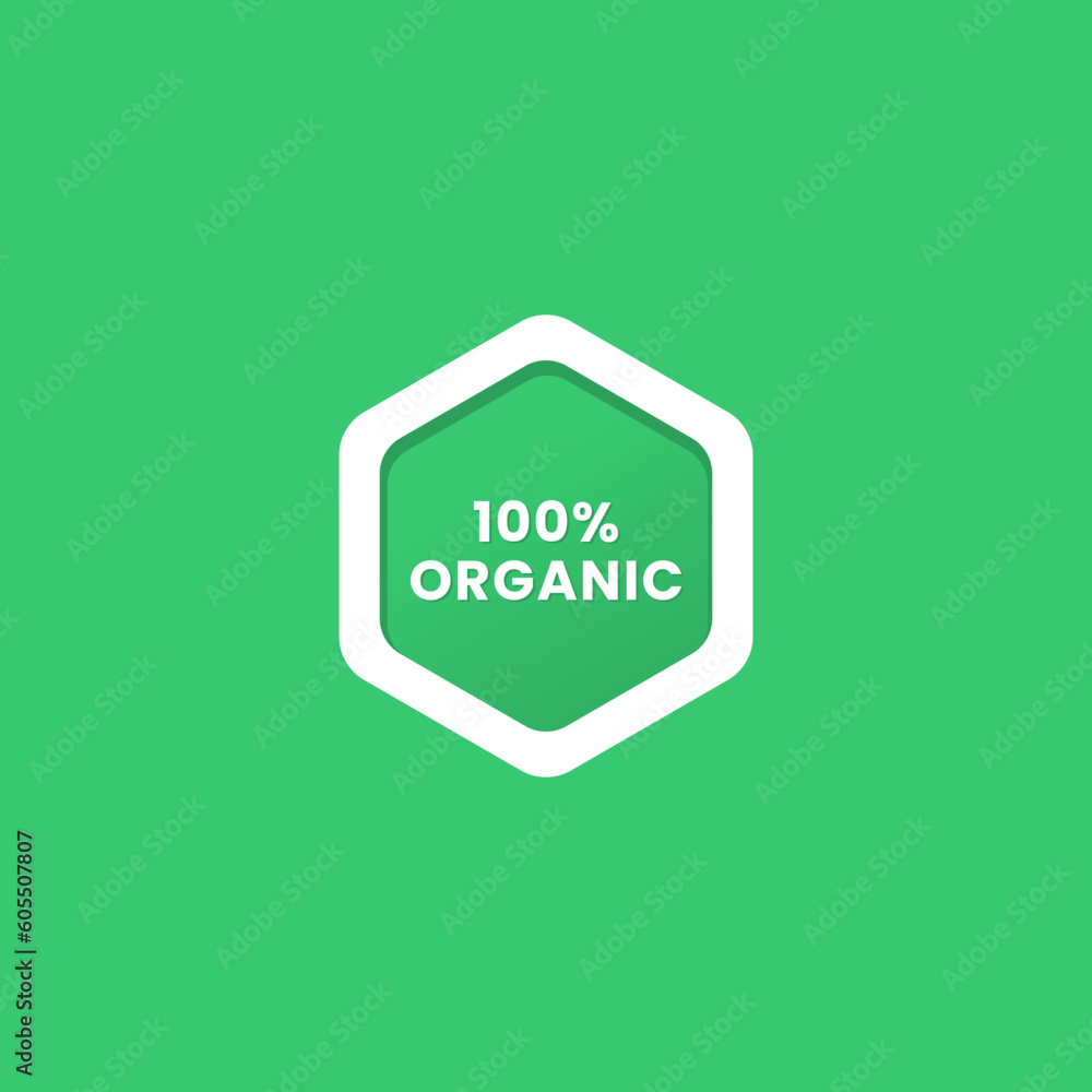 100% organic label or 100% organic icon vector isolated in flat style. 100% organic label vector for product packaging design element. 100% organic icon for packaging design element. 100% organic label or 100% organic icon vector isolated in flat style. 100% organic label vector for product packaging design element. 100% organic icon for packaging design element.