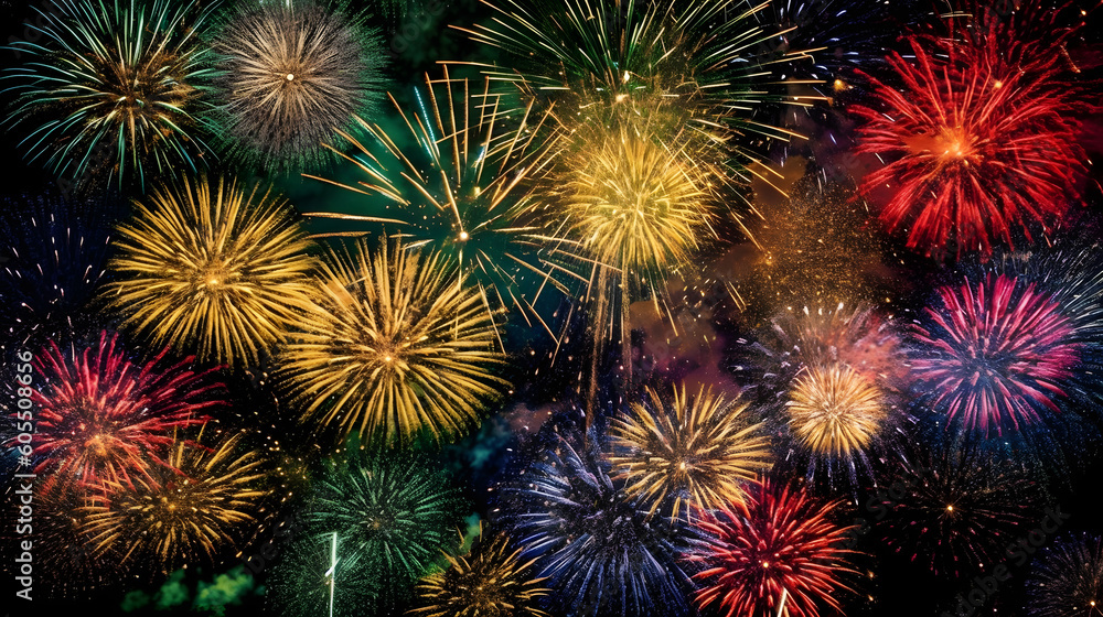 夜空に舞う花火の魔法 No.002 | The Enchanting Magic of Dancing Fireworks Generative AI 夜空に舞う花火の魔法 No.002 | The Enchanting Magic of Dancing Fireworks Generative AI