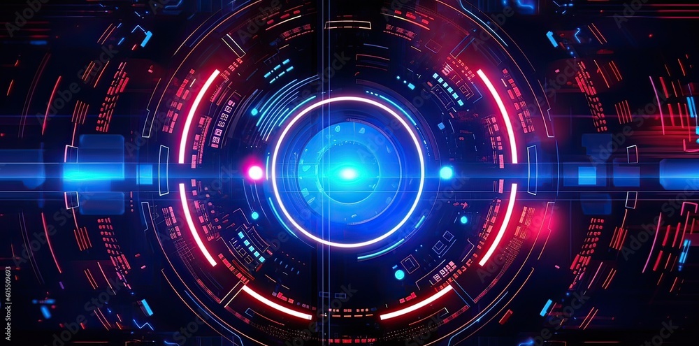 technology background with futuristic lines, and colored lights, in the style of light indigo, Abstract sci-fi background material technology background with futuristic lines, and colored lights, in the style of light indigo, Abstract sci-fi background material