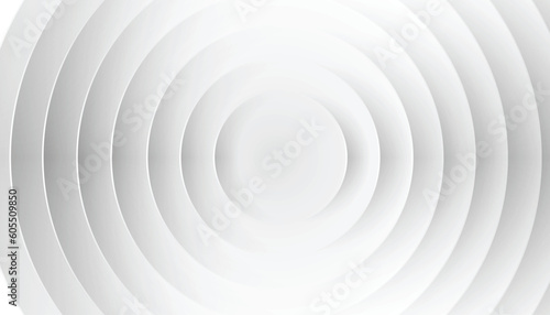 abstract 3d white circle layers background with luxury style, futuristic technology concept. vector illustration