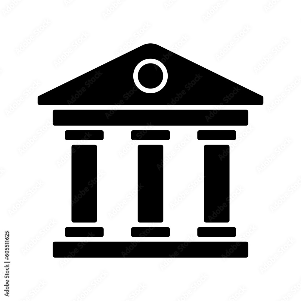 Bank icon. sign for mobile concept and web design. vector illustration Bank icon. sign for mobile concept and web design. vector illustration