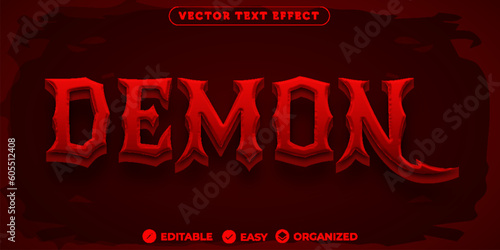 Demon Text Effect,Fully Editable Font Text Effect