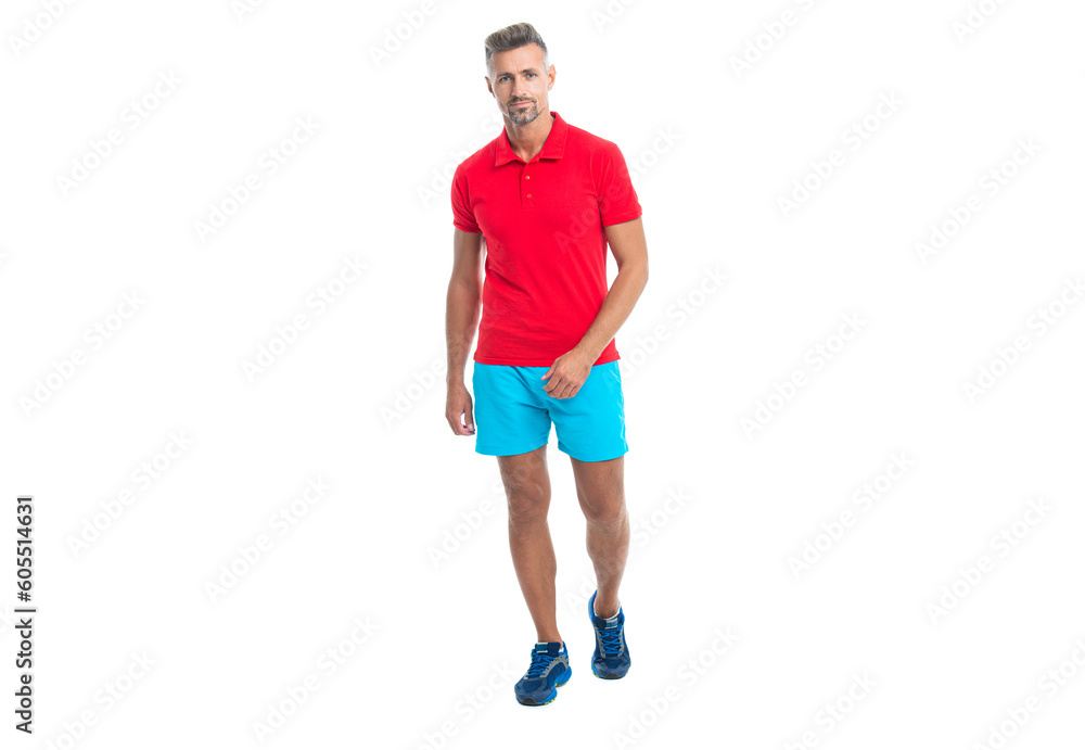 Sportsman wear sports uniform and looking at camera. athletic sportsman in working out over studio background. sportsman has break after working. sporty sportsman in sport clothes isolated on white Sportsman wear sports uniform and looking at camera. athletic sportsman in working out over studio background. sportsman has break after working. sporty sportsman in sport clothes isolated on white