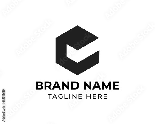 Modern letter C logo design 