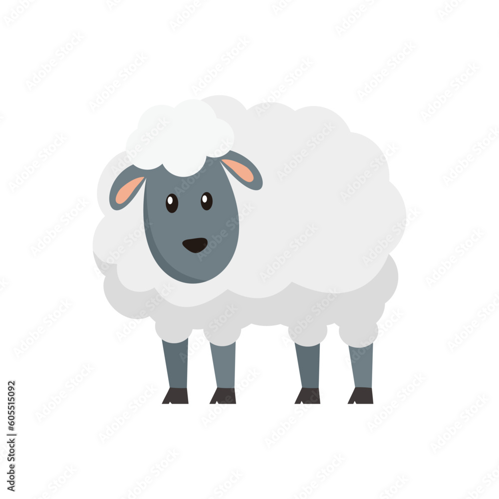 Sheep Cartoon Illustration Sheep Cartoon Illustration