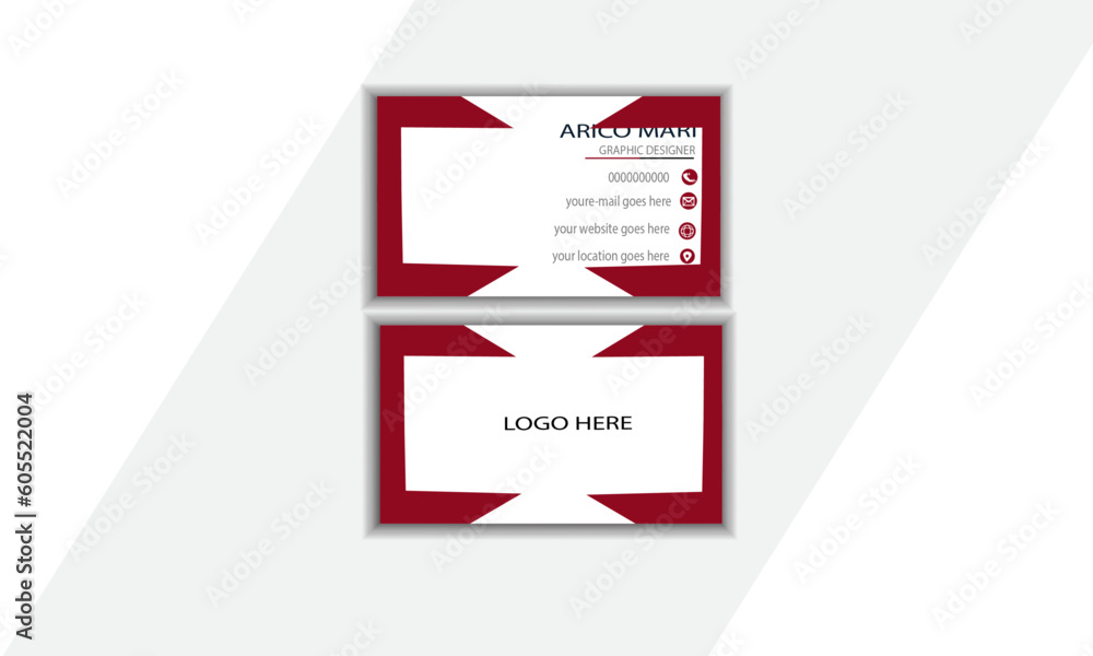 abstract black and red business card template layout Vector professional business card template, visiting card, business card template.