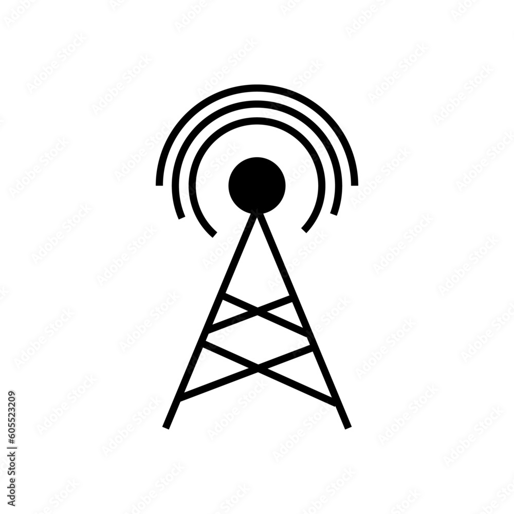 Tower, Mobile Tower, Antenna, Broadcast, Technology, Icon, Vector, Radio Tower, Mobile Tower, Antenna, Broadcast, Technology, Icon, Vector, Radio