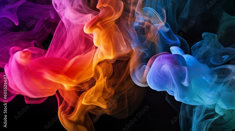Fototapeta premium smoke fabric textured background graphic resource stock illustration Generative AI