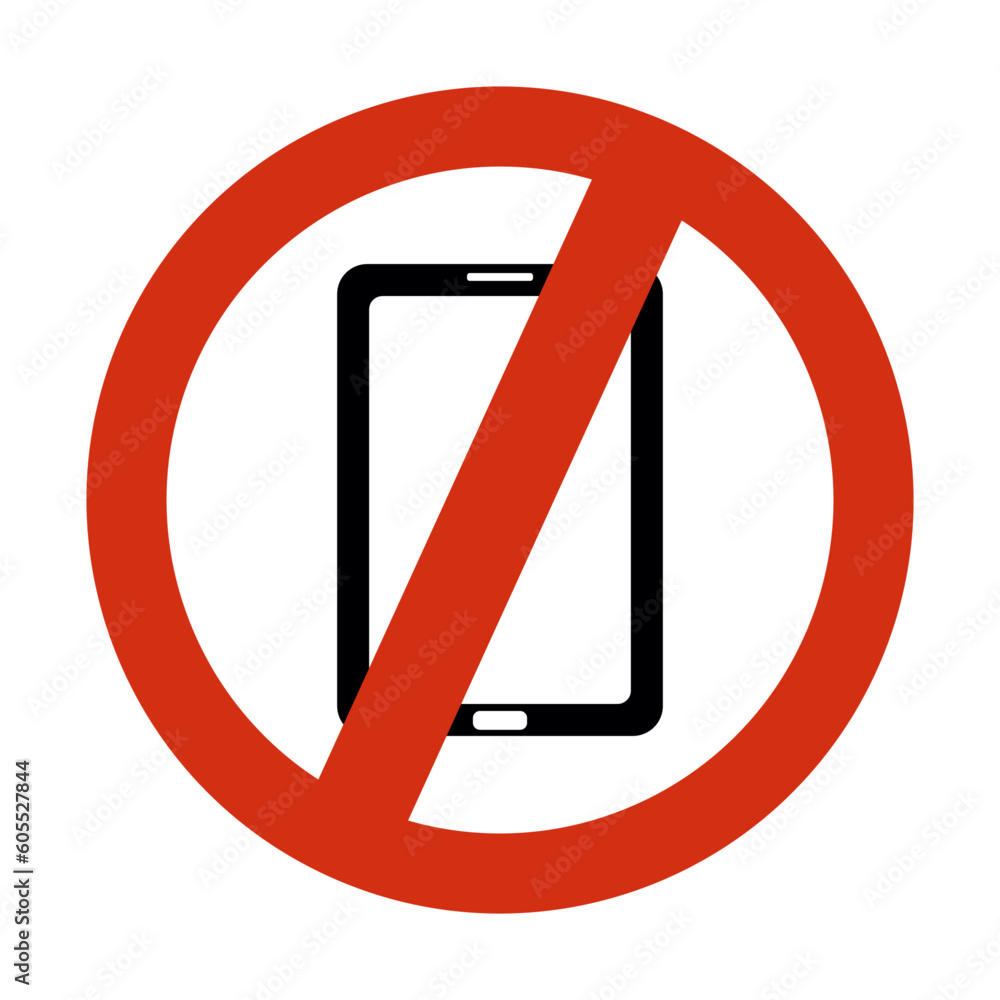 Do not use phone icon sign vector illustration Do not use phone icon sign vector illustration