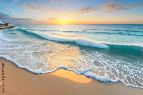 島のビーチの美しい日の出 © sky studio