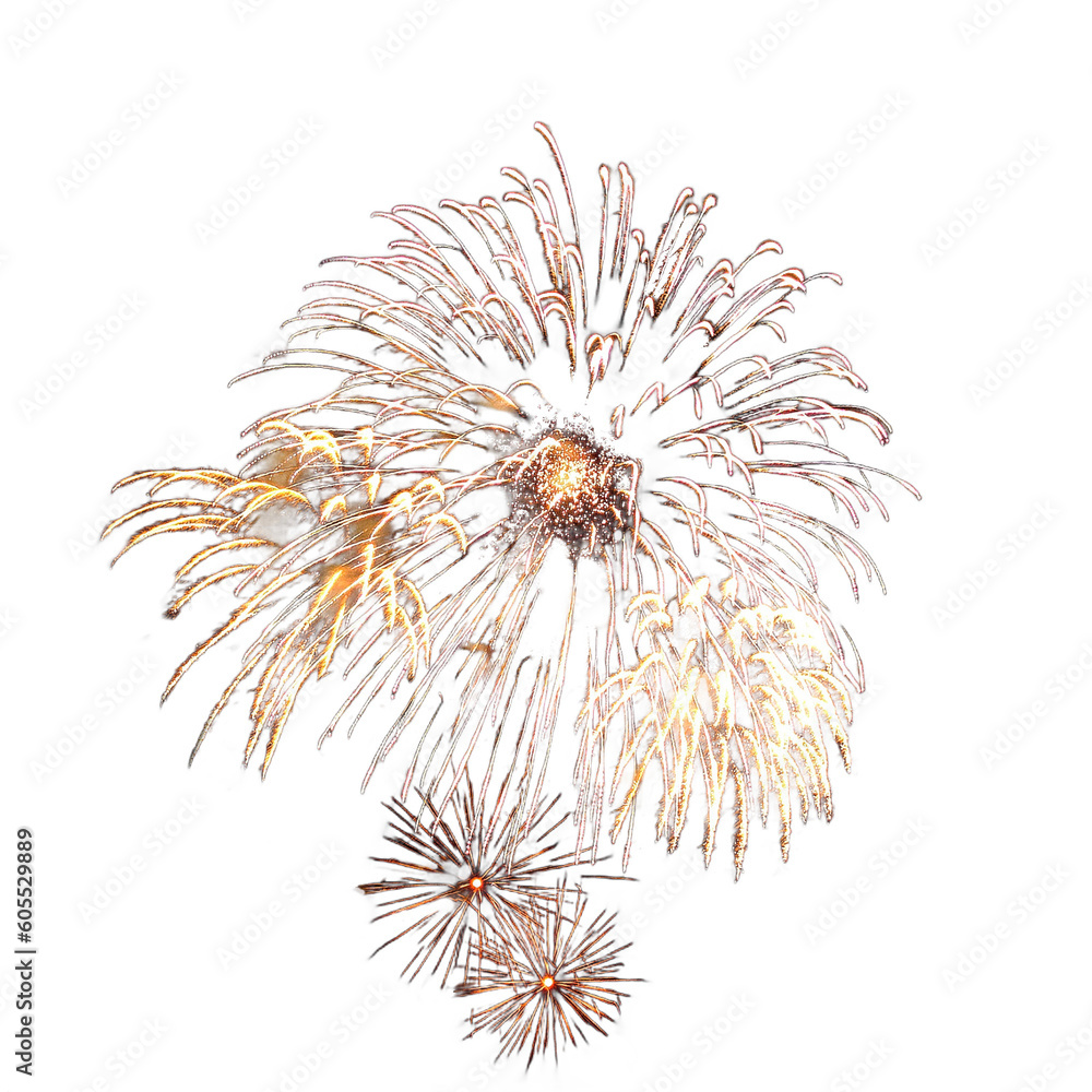 Fireworks isolated on transparent background Fireworks isolated on transparent background