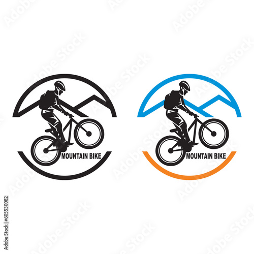 mountain bike logo design