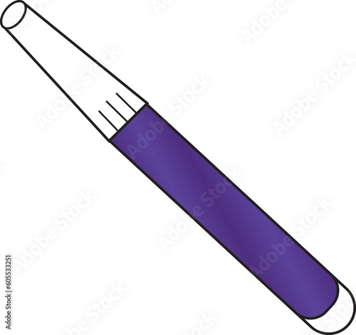 Marker pencil or regular metallic purple