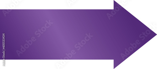 Metallic purple arrow.