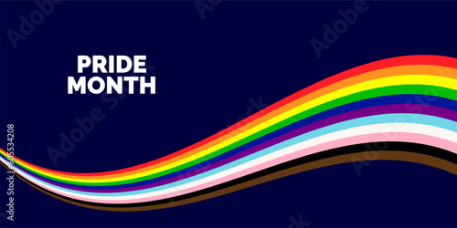 Tablou canvas Happy Pride Month Banner