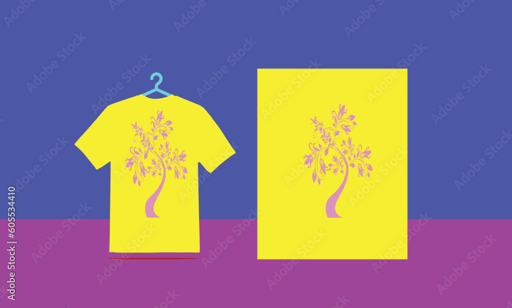 3D &digital T-Shirt design Mockups template front and back view on background 3D &digital T-Shirt design Mockups template front and back view on background