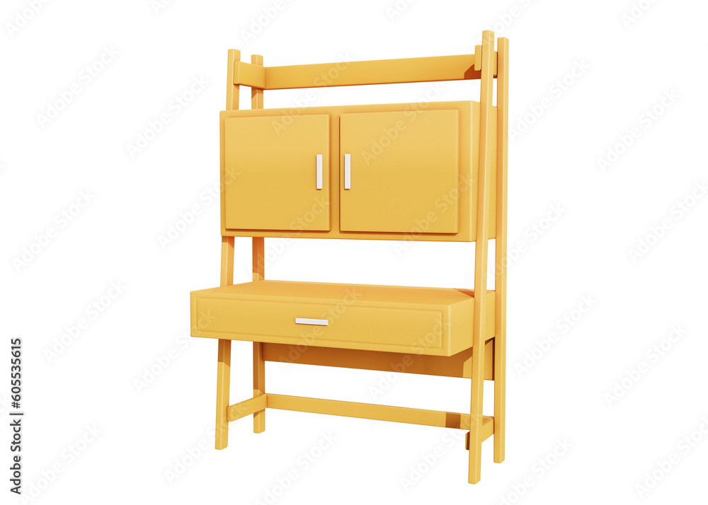 3d wooden table icon isolated object 3d wooden table icon isolated object