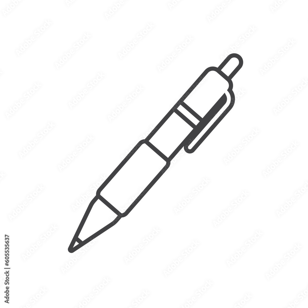 line pen icon vector element design template line pen icon vector element design template
