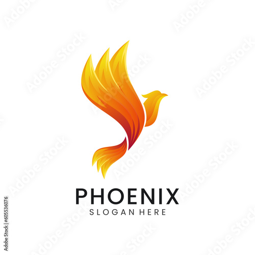 Phoenix Gradient Logo Design Template 1