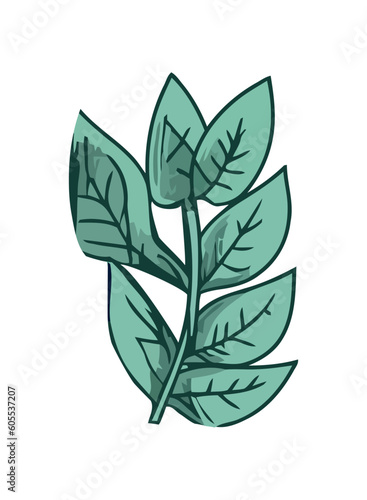 growth symbolized by green plant
