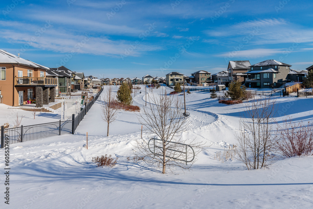 Fototapeta premium Rouillard Park in Saskatoon, Canada