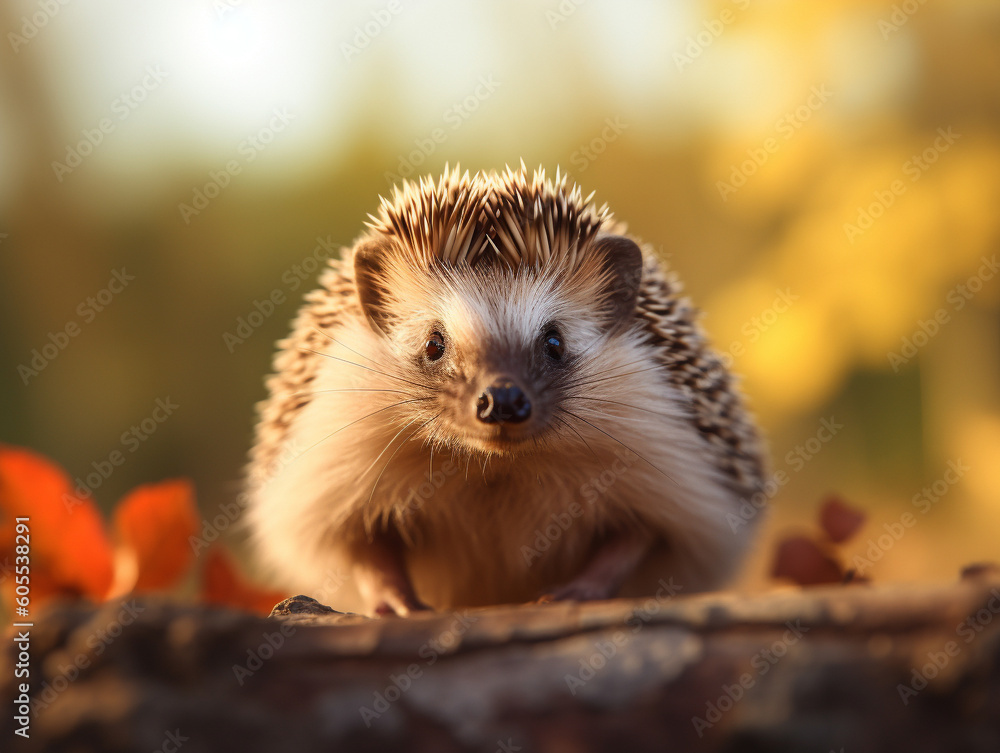 A Hedgehog in Nature with a Shallow Depth of Field | Generative AI A Hedgehog in Nature with a Shallow Depth of Field | Generative AI