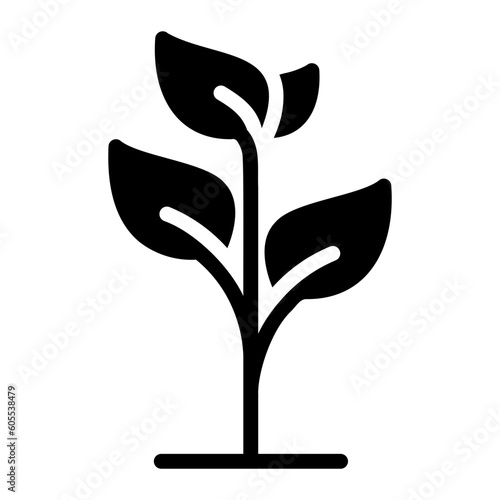plant glyph icon