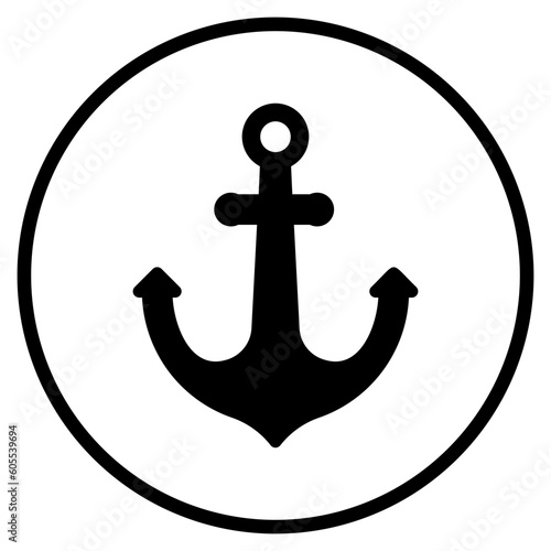 anchor glyph icon