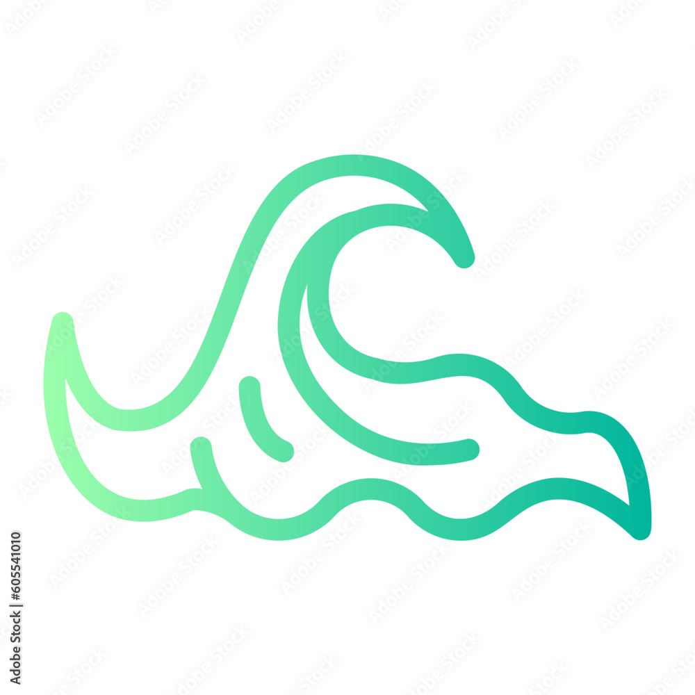 wave gradient icon