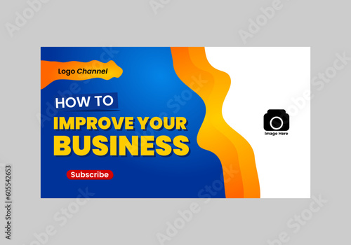elegant thumbnail youtube template.