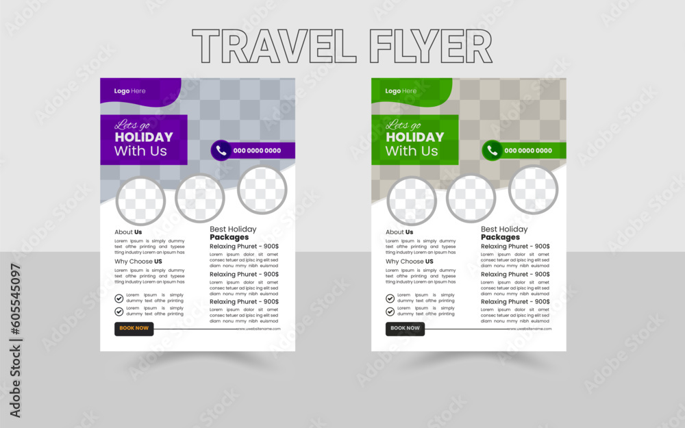 Travel Flyer Template to print ready. Travel Flyer Template to print ready.