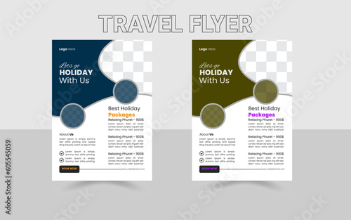Travel Flyer Template to print ready. 