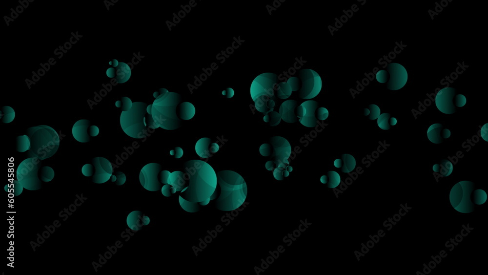 Dark blue glossy circles abstract tech background