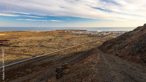 Iceland in a cold march afternoon