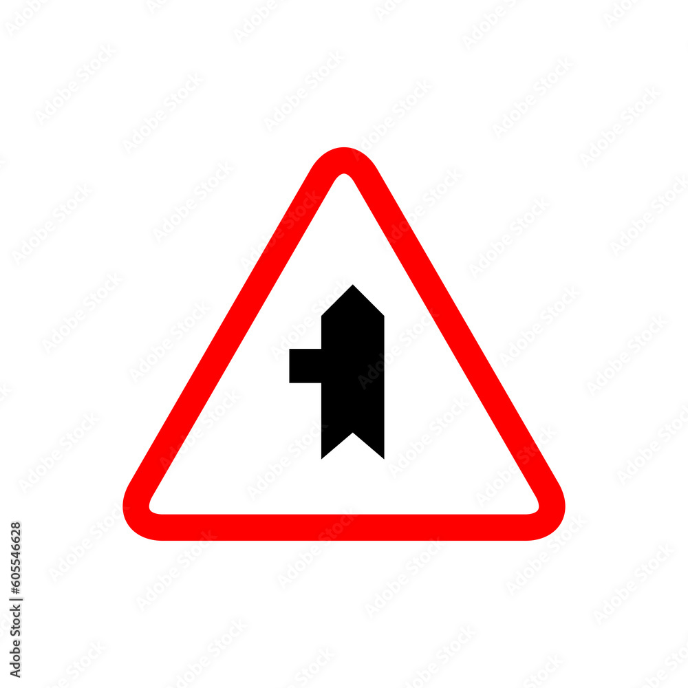 Main Road Secondary Road Junction Signage. illustration..eps Main Road Secondary Road Junction Signage. illustration..eps
