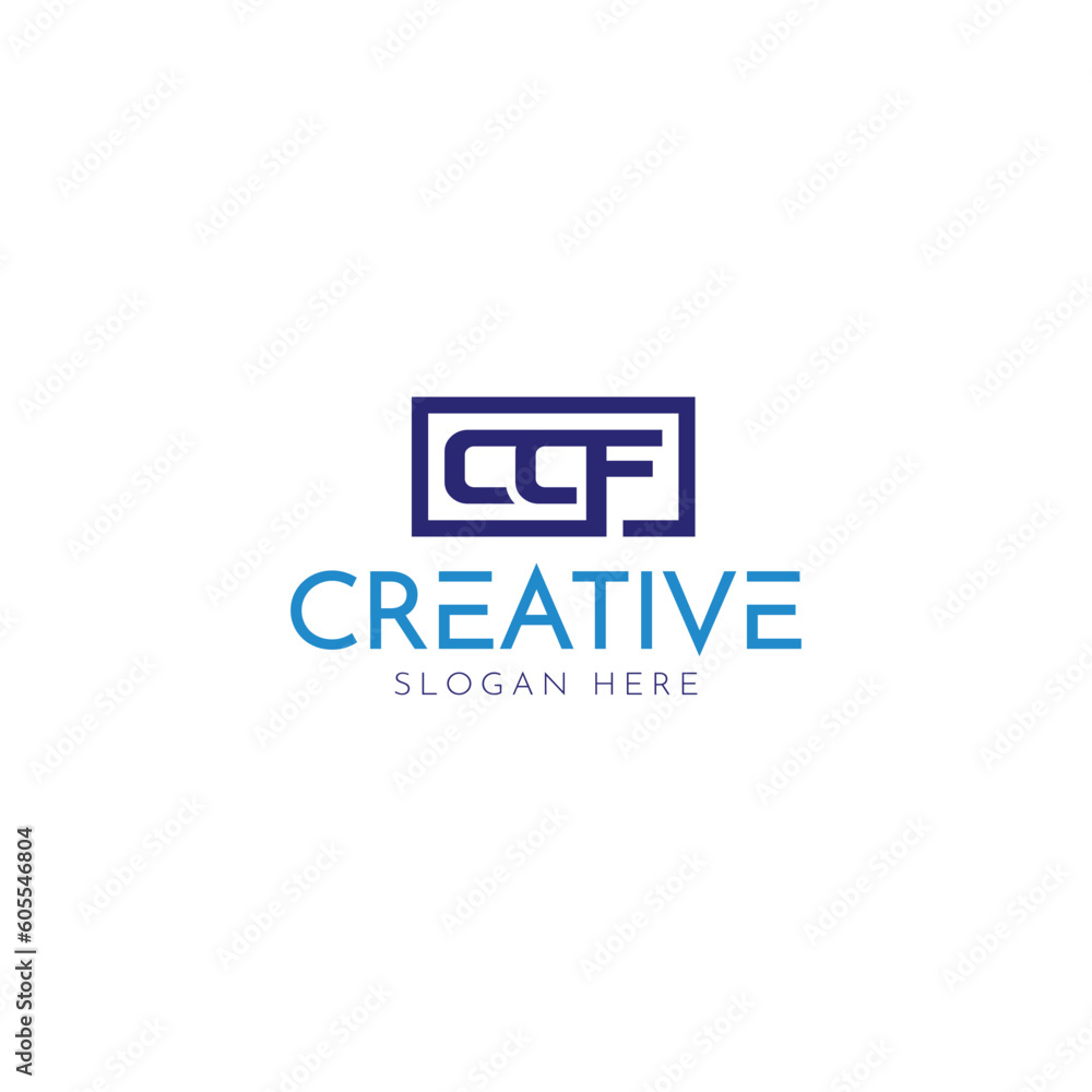 monogram clever CCF vector template
